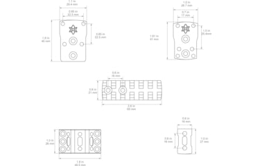 Image of Vector Optics X-ACCU Mount Assembly Kit, 30mm, 6 Holes