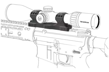 Image of Vector Optics X-Accu One Piece High Profile Picatinny Mount, 30mm