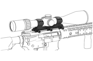 Image of Vector Optics X-Accu One Piece Picatinny Mount Rings
