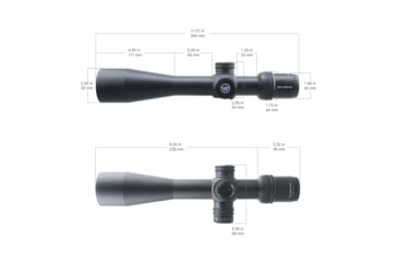 Image of Vector Optics Veyron IR Illuminated Rifle Scope, 6-24x44mm, 30mm Tube, FFP, Etched Glass MPR-V5 Reticle, Matte, Black, SCFF-37