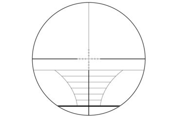 Image of EDEMO Demo, VictOptics AOE Rifle Scope, 10-40x50mm, Second Focal Plane, 1-inch Tube, Range Finder Red/ Green Illuminated Reticle, 6061-T6, Black, OPSL05, EDEMO1