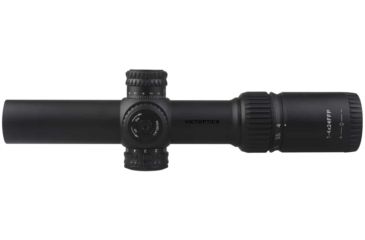 Image of VictOptics Rifle Scope, 1-4x24mm, First Focal Plane, 1-inch Tube, VIR-01 Red/ Green Illuminated Reticle, 6061-T6, Black, FFSL01