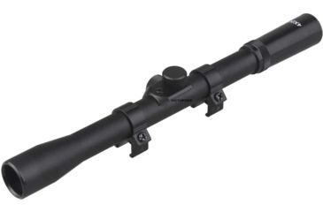 Image of Vector Optics Victoptics Rifle Scope, 4x20mm, Second Focal Plane, 19mm Tube, 30/30 Duplex Non-Illuminated Reticle, 6061-T6, Black, OPSL07