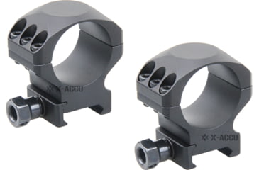 Image of Vector Optics X-Accu 30mm Picatinny Rings, 1in, Low Profile, Chorme, XASR-3001