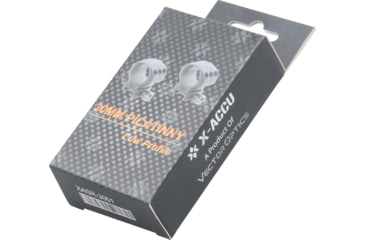 Image of Vector Optics X-Accu 30mm Picatinny Rings, 1in, Low Profile, Chorme, XASR-3001