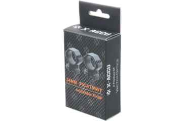 Image of Vector Optics X-Accu 34mm Adjustable Elevation Picatinny Rings, 1913 Picatinny Mount, Black Matte, Chorme, XASR-3050