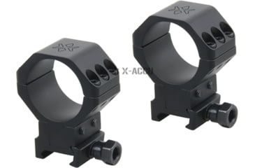 Image of Vector Optics X-Accu 34mm Adjustable Elevation Picatinny Rings, 40MOA, 1913 Picatinny Mount, Black Matte, Chorme, XASR-3050
