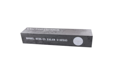 Image of Vector Optics Zalem 4-48x65mm Rifle Scope, 39mm, SFP, VET-L338, Nitrogen Purged, Black, SCOL-25