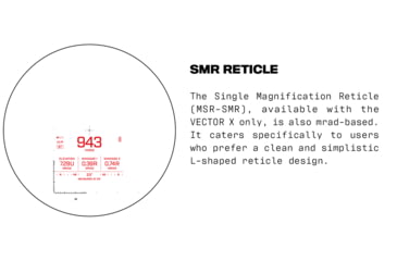 Image of VECTRONIX SHOOTING SOLUTIONS Vector X 42 8x42mm Rangefinding Binocular, MSR-SMR Reticle, 917233-DIST