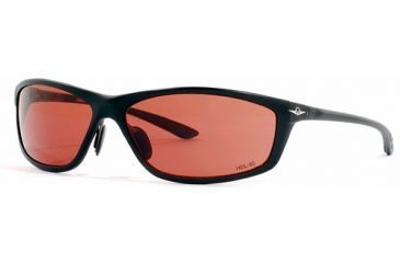 Image of Vedalohd Milano Sunglasses, Black Aluminum Frame, Copper-Rose Lenses 8014