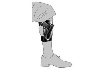 Image of Vega Holsters 2in. QR Revolver Holster, Black Leather, 2in. revolver, 2 1/2in. rev. V CB121