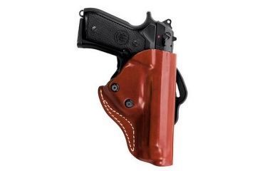 Image of Vega Holsters Belt Leather  Holster Auto Safety System, Brown/Black Leather, Glock 19/23 TS112