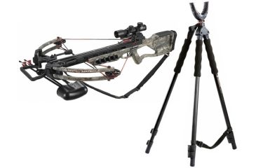 Image of Velocity Raven CrossbowPackage, Reaper Buck Camo 175 lbs., XB-380 W/ Vanguard Quest Tripod