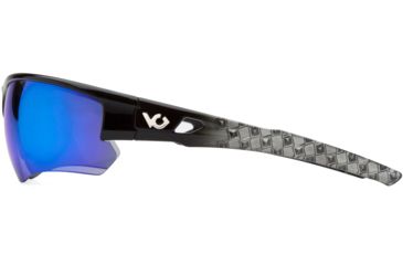 Image of Venture Gear Atwater Safety Glasses w/Ice Blue Mirror Anti-Fog Lens, Black Silver, VGSSB1265TB