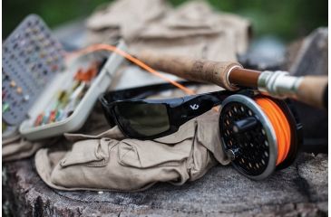 Image of Venture Gear Pagosa Shooting Glasses, Silver Mirror Anti-Fog Lens, Black Frame VGSB570T