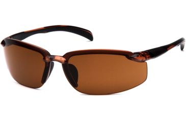 Image of Venture Gear Waverton Safety Glasses w/Bronze Lens, Brown, VGSBR1118DB
