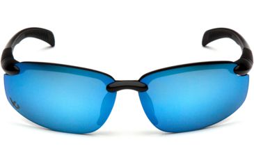 Image of Venture Gear Waverton Safety Glasses w/Ice Blue Mirror Lens, Black, VGSB1165DB