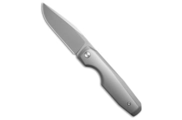 Image of Vero Engineering Isotope Mini Integral Folding Knife, 3.45in, Bohler M390 Stainless Steel, Drop Point Blade, Titanium, Gray Handle, Frame SW, Gray/Gray, 7.78 inch, BHQ-209201