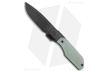 Image of Vero Engineering Mini Synapse Folding Knife, 2.87in, Bohler M390 Stainless Steel, Drop Point Blade, G-10, Black/Jade Handle, Black/Jade/Black Gray, 6.60 inch, BHQ-177925