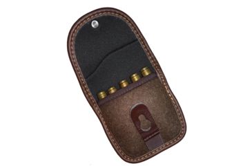 Image of Vero Vellini Deluxe Cartridge Case, 5 Rounds, Brown Leather/Loden V20060