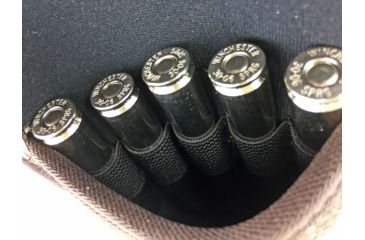 Image of Vero Vellini Deluxe Cartridge Case, 5 Rounds, Brown Leather/Loden V20060