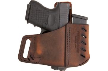 Image of Versacarry Commander OWB Holster, Right Hand, Size 1, Distressed Brown, 62101