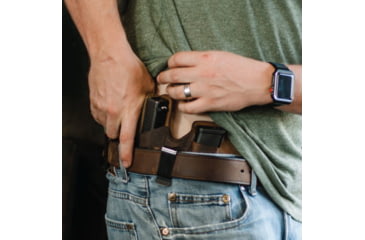 Image of Versacarry Double Ply Belt, 46x1.5in, Water Buffalo, Brown, 50246