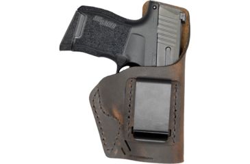 Image of Versacarry Element Holster Iwb Rh Leather Sig P365 Brown