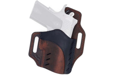 Image of Versacarry Guardian Horizon OWB Holster, Right Hand, Brown Base / Black Patch, Size 1, Brown, UGH1BRN