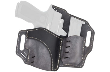 Image of Versacarry Guardian Horizon OWB Holster w/Mag Pouch, Right Hand, Grey Base / Black Patch, Size 1, Grey, UGMH1GRY
