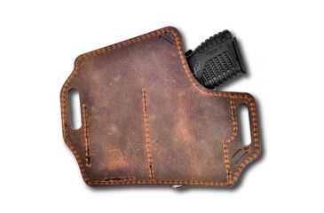 Image of Versacarry Guardian OWB Holster w/ Mag Pouch, Right Hand, Size 3, Distressed Brown, GM3BRN
