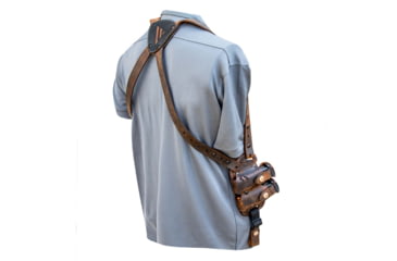 Image of Versacarry Shoulder Holster Deluxe - Thumb Break - Brown Base/Black Patch - Size 1, SH21