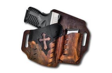 Image of USED Versacarry Guardian OWB Holster w/ Mag Pouch - Arc Angel Underground Edition, Right Hand, Size 1, Distressed Brown, UGMA1BRN, EDEMO1, Condition Fair, Other