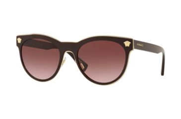 Image of Versace MEDUSA CHARM VE2198 Sunglasses 12528H-54 - , Pink Gradient Dark Violet Lenses