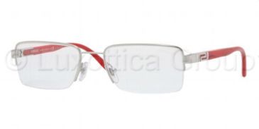 Image of Versace VE1157 SV Prescription Eyeglasses - Silver Demo Lens Frame / 51 mm Prescription Lenses, 1019-5118