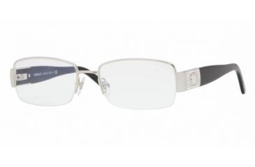 Image of Versace VE 1175B Eyeglasses w/ Silver Frame and Non-Rx 51 mm Diameter Lenses, 1000-5117