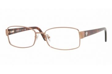 Image of Versace VE 1177 Eyeglasses Styles -  Brown Frame w/Non-Rx 52 mm Diameter Lenses, 1045-5216