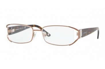 Image of Versace VE 1179 Eyeglasses Styles -  Brown Frame w/Non-Rx 50 mm Diameter Lenses, 1045-5017