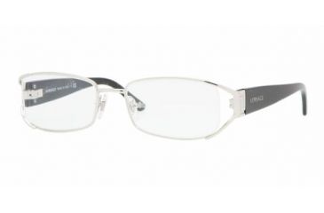 Image of Versace VE 1179 Eyeglasses Styles -  Silver Frame w/Non-Rx 50 mm Diameter Lenses, 1000-5017