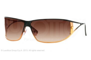 Image of Versace VE2040 Progressive Prescription Sunglasses VE2040-116613-74 - Lens Diameter 74 mm, Frame Color Black And Light Brown