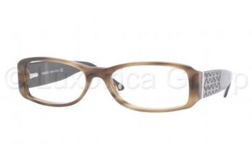Image of Versace VE3109B Progressive Eyeglasses Metallic Horn Striped Frame / 50 mm Prescription Lenses, 773-5016