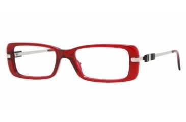 Image of Versace VE 3122 Eyeglasses Styles -  Bordeaux Transp. Frame w/Non-Rx 50 mm Diameter Lenses, 388-5016