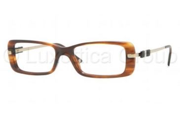 Image of Versace VE 3122 Eyeglasses Styles -  Havana Frame w/Non-Rx 50 mm Diameter Lenses, 163-5016