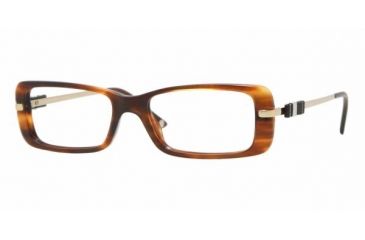 Image of Versace VE 3122 Eyeglasses Styles -  Havana Frame w/Non-Rx 52 mm Diameter Lenses, 163-5216