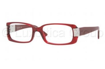 Image of Versace VE 3130 Eyeglasses Styles Bordeaux Transp. Frame w/Non-Rx 54 mm Diameter Lenses, 388-5416