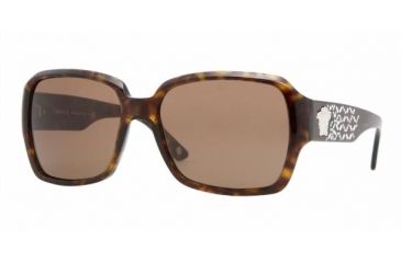 Image of Versace VE4204B Progressive Sunglasses - Havana Brown Frame / 57 mm Prescription Lenses, 108-73-5716