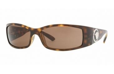 Image of Versace VE4205B Progressive Sunglasses - Havana Brown Frame / 61 mm Prescription Lenses, 108-73-6115