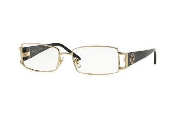 Image of Versace VE1163M Single Vision Prescription Eyeglasses 1252-52 - Pale Gold Frame