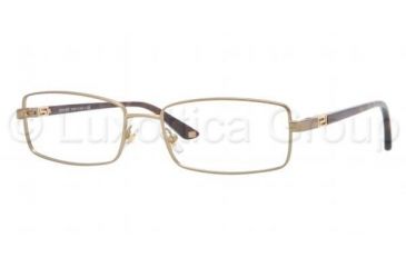 Image of Versace VE1204 Single Vision Prescription Eyeglasses 1325-5217 - Matte Brass Frame