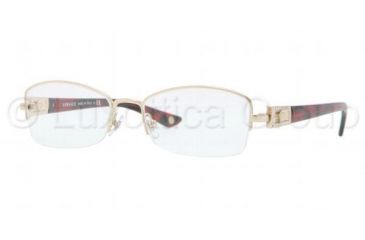 Image of Versace VE1206B Eyeglass Frames 1252-5117 - Pale Gold Frame